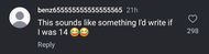 Instagram user's comment on Nelly's post